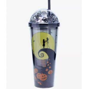 Nightmare Before Christmas Glitter Dome Acrylic Travel Cup
